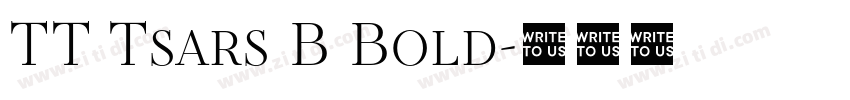 TT Tsars B Bold字体转换